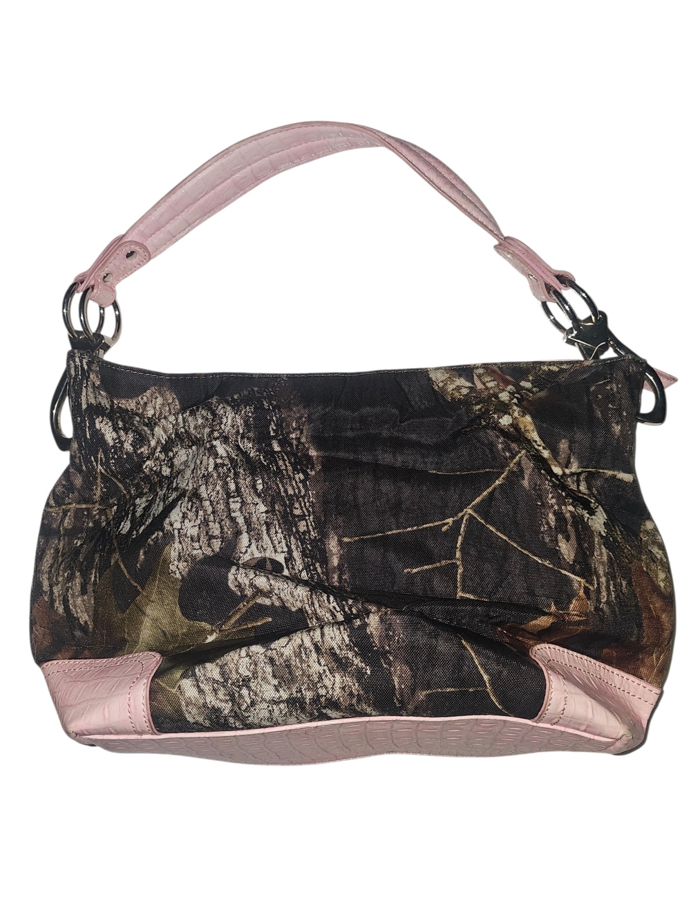Pink Camo Shoulder Purse - EUC